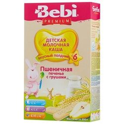 Каша Bebi молочная пшеничная с печеньем и грушей (с 6 месяцев) 200 г
