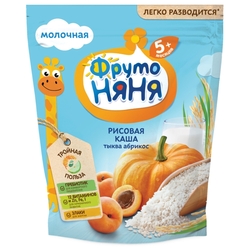 Каша ФрутоНяня молочная рисовая с тыквой, абрикосом (с 5 месяцев) 200 г