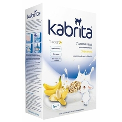 Каша Kabrita молочная 7 злаков на козьем молоке с бананом (с 6 месяцев) 180 г