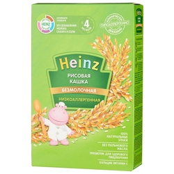 Каша Heinz безмолочная рисовая (с 4 месяцев) 160 г