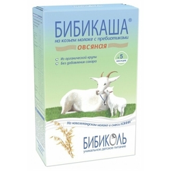 Каша БИБИКОЛЬ молочная БИБИКАША овсяная на козьем молоке (с 5 месяцев) 200 г