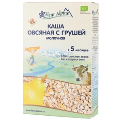 Каша Fleur Alpine молочная овсяная с грушей (с 5 месяцев) 200 г