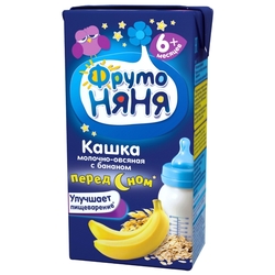Каша ФрутоНяня молочная овсяная с бананом (с 6 месяцев) 200 мл
