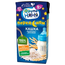Каша ФрутоНяня молочная рисовая (с 6 месяцев) 200 мл