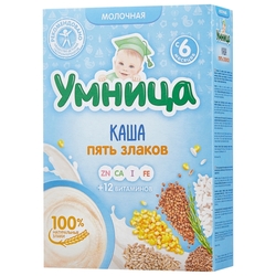 Каша Умница молочная 5 злаков (с 6 месяцев) 200 г