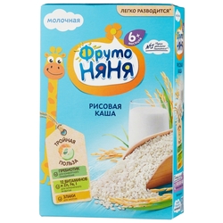 Каша ФрутоНяня молочная рисовая (с 6 месяцев) 200 г