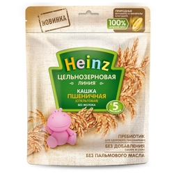 Каша Heinz безмолочная цельнозерновая пшеничная (с 5 месяцев) 180 г