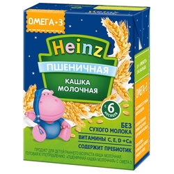 Каша Heinz молочная пшеничная (с 6 месяцев) 200 мл