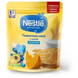 Каша Nestlé молочная пшеничная с тыквой (с 5 месяцев) 220г дойпак