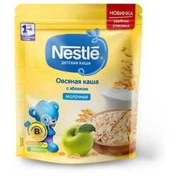 Каша Nestlé молочная овсяная с яблоком (с 5 месяцев) 220г дойпак