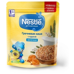 Каша Nestlé молочная гречневая с курагой (с 5 месяцев) 220г дойпак
