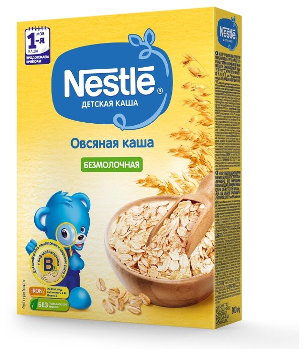 Каша Nestlé безмолочная овсяная (с 5 месяцев) 200 г