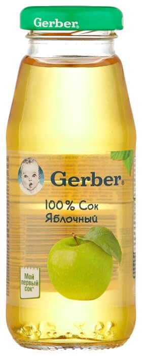 Сок Gerber Яблочный, с 4 месяцев