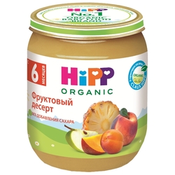 Пюре HiPP фруктовый десерт (с 6 месяцев) 125 г, 1 шт