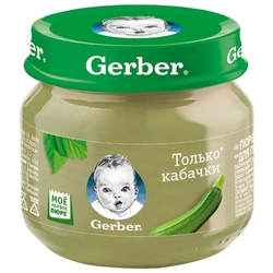 Пюре Gerber только кабачки (с 4 месяцев) 80 г, 1 шт.