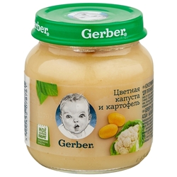 Пюре Gerber цветная капуста и картофель (с 4 месяцев) 130 г, 1 шт