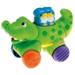 Каталка-игрушка Fisher-Price Крокодил (N8161) со звуковыми эффектами