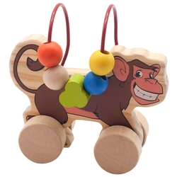 Каталка-игрушка Мир деревянных игрушек Обезьяна (Д357)