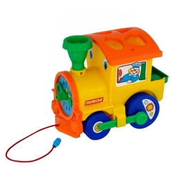 Каталка-игрушка Полесье Занимательный паровоз (5977)