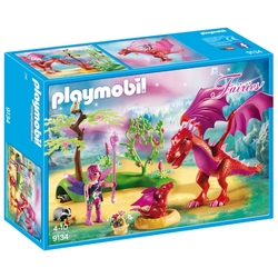 Набор с элементами конструктора Playmobil Fairies 9134 Мама-дракон с малышом