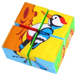 Кубики-пазлы Мякиши Собери картинку Птицы