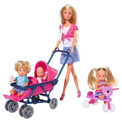 Набор кукол Steffi Love Штеффи с детьми, 29 см, 5736350029