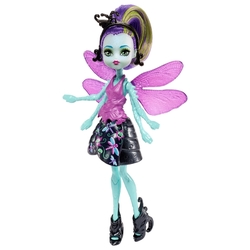 Кукла Monster High Цветочные монстрики с питомцами Вингрид, 13 см, FCV48