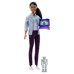 Кукла Barbie Инженер-робототехник Брюнетка, 32 см, FRM11
