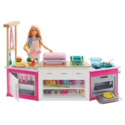 Набор с куклой Barbie Супер кухня, FRH73