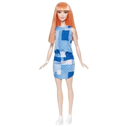 Кукла Barbie Игра с модой Джинсовые заплатки, 29 см, DYY90