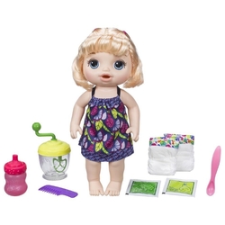 Интерактивная кукла Hasbro Baby Alive Малышка с игрушечным блендером 33 см, E0586