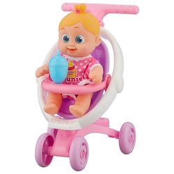 Кукла bouncin  babies Бони с коляской, 16 см, 803004