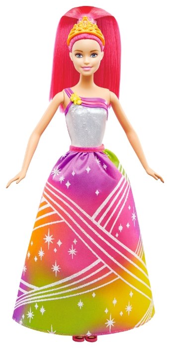 Интерактивная кукла Barbie Радужная принцесса с волшебными волосами, DPP90