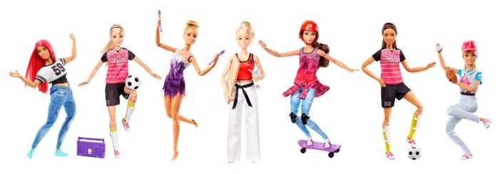 Кукла Barbie Безграничные движения спортсменка, 29 см, DVF68