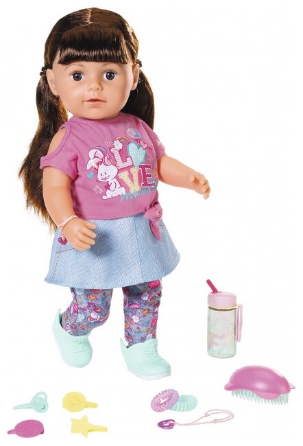 Интерактивная кукла Zapf Creation Baby Born Сестричка брюнетка, 43 см, 827-185
