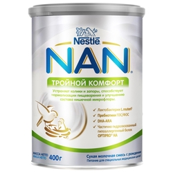 Смесь NAN (Nestlé) Тройной комфорт (с рождения) 400 г