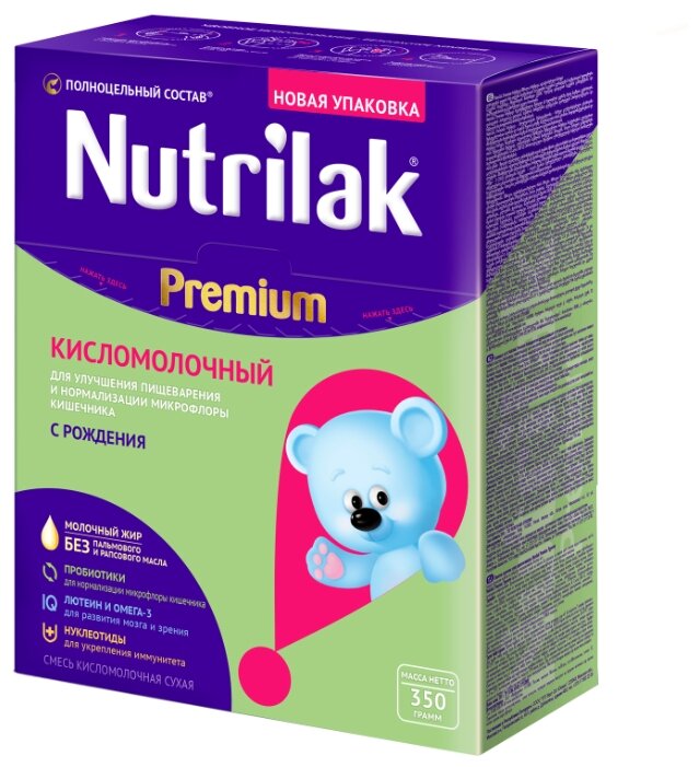 Смесь Nutrilak (InfaPrim) Premium кисломолочный (с рождения) 350 г