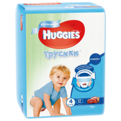 Huggies трусики для мальчиков 4 (9-14 кг) 17 шт.