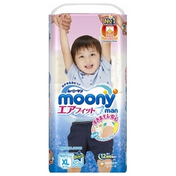Moony трусики Man для мальчиков XL (12-17 кг) 38 шт.