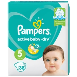 Pampers подгузники Active Baby-Dry 5 (11-16 кг) 38 шт.