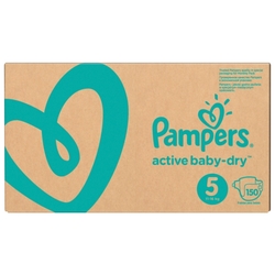 Pampers подгузники Active Baby-Dry 5 (11-16 кг) 150 шт.