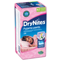 Huggies трусики Феи DryNites для девочек 4-7 (17-30 кг) 10 шт.