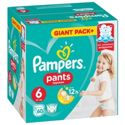 Pampers трусики Pants 6 (15+ кг) 60 шт.
