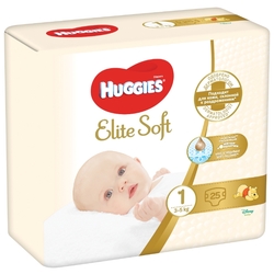 Huggies подгузники Elite Soft 1 (3-5 кг) 25 шт.