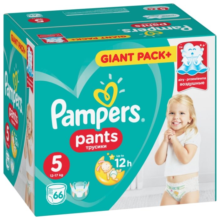 Pampers трусики Pants 5 (12-17 кг) 66 шт.