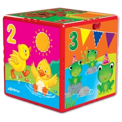 Интерактивная развивающая игрушка Азбукварик Говорящий кубик. Счёт, формы, цвета