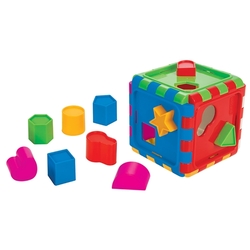 Сортер pilsan Сборный куб с геометрическими фигурами